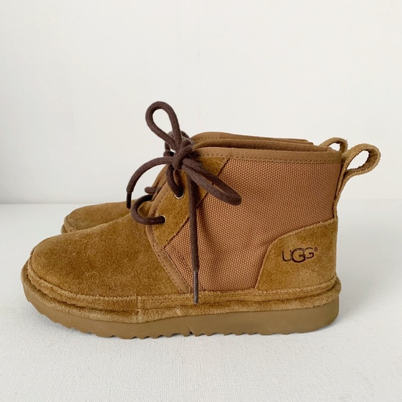 Ugg Kids Neumel II Lace Up Boot Brown Size 3 - Picture 4 of 15